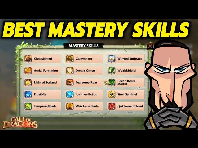 call of dragons - best Mastery skills to pick | selection guide