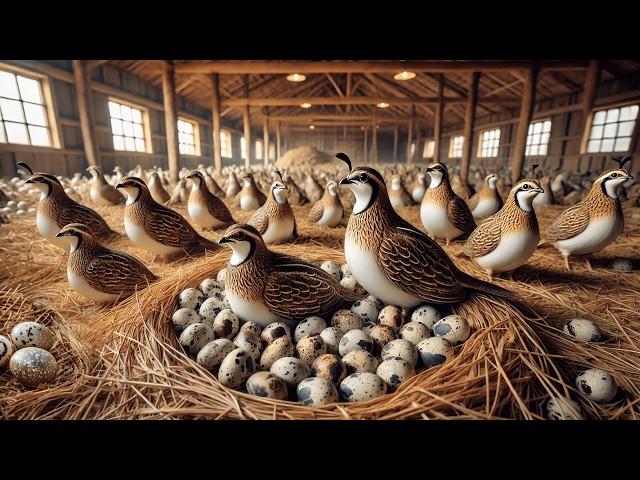 Quail Egg Collection - Process of Raising Quail for Eggs for Business.