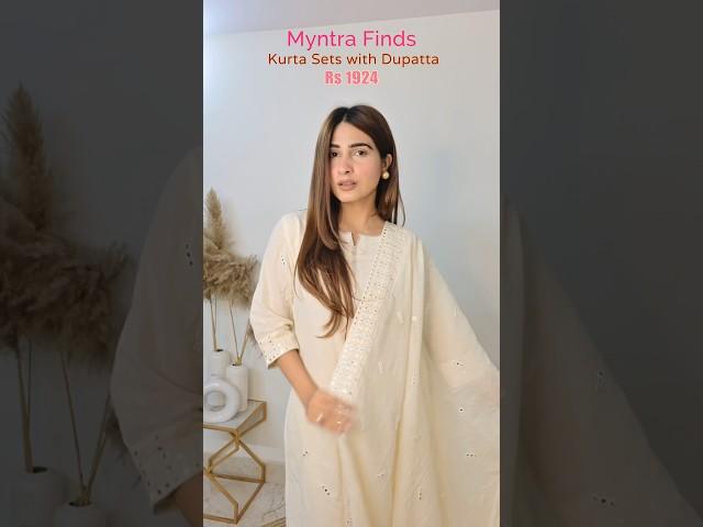 Myntra Kurta Sets with Dupatta #myntrahaul #myntra #affordable #kurtaset #shorts #ytshorts #haul