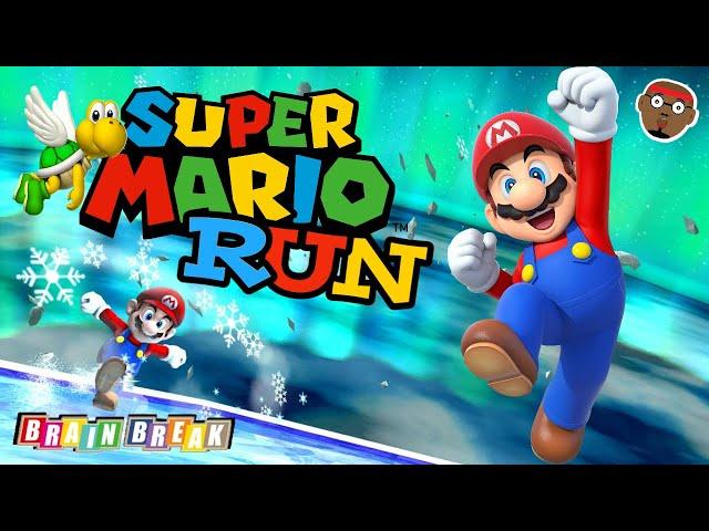 Super Mario RUN | Brain Break | Mario Chase | PhonicsMan Fitness