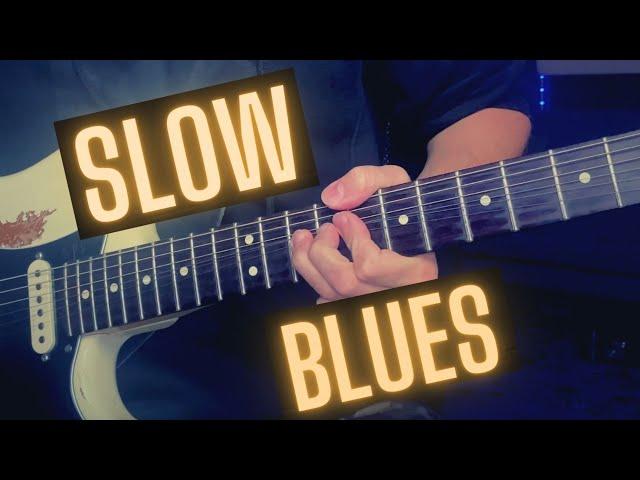 Slow Blues Guitar Backing Track - A Minor