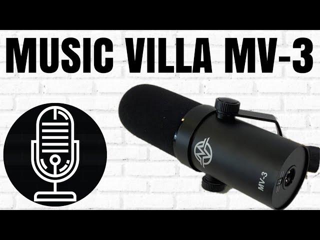 Music Villa MV-3  - Dynamic Microphone - Review - Get The SM7B Look .... But What About The Sound?