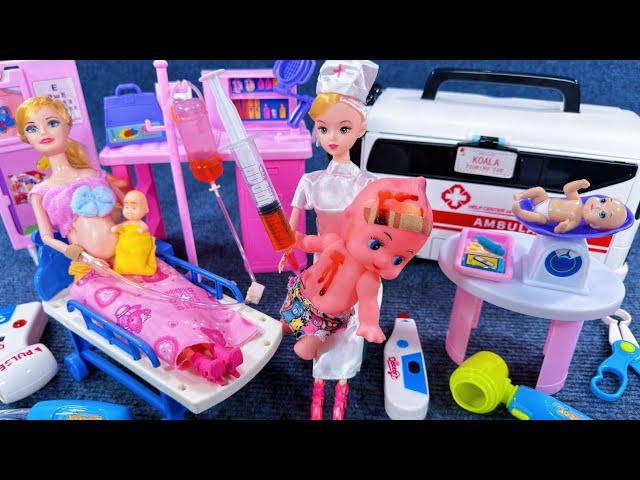 11 Minutes Satisfying with Unboxing Doctor Playset，Pregnant Women Giving Birth Toys Review | ASMR