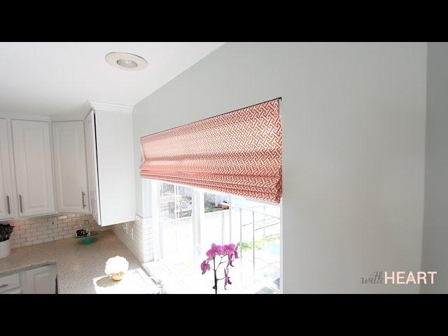 DIY Roman Shades From Blinds | withHEART