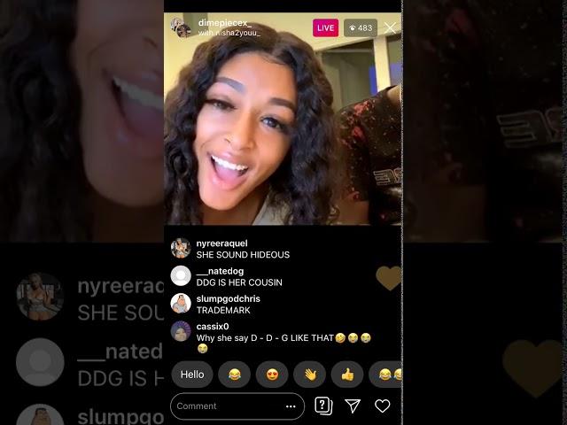 DIAMOND NICOLE ARGUES WITH A INSTAGRAM HATER ON INSTAGRAM LIVE|*Gets Heated*