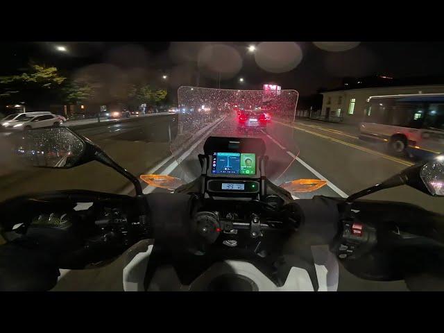 Insta360 Ace Pro - Pure video test in low light - Honda NT1100 testing Hippo Hands diy mount