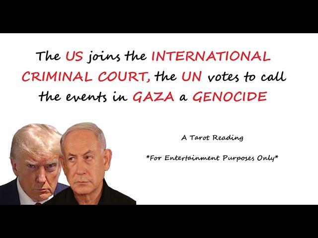DEM PRES IN 28, US JOINS ICC, TRUMP ADMIN OFFICIALS FACE CHARGES ASTROCITY IN GAZA CALLED A GENOCIDE