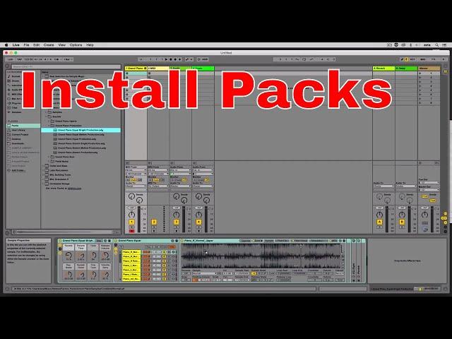 How to Install Packs Ableton Live Tutorial