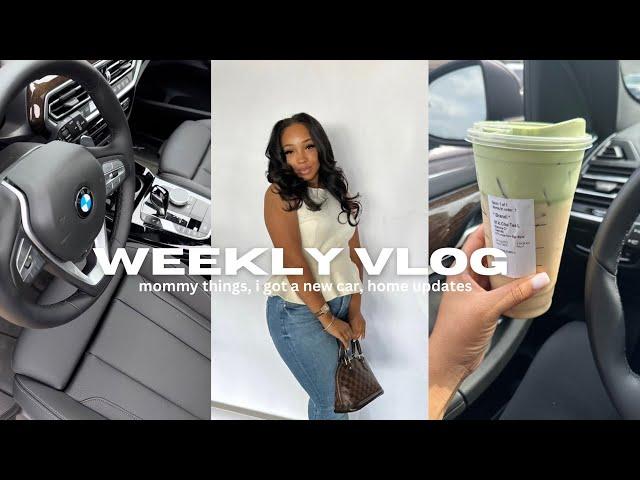 weekly vlog| I purchased my dream car, single mom talk, target trip, home decor updates + more