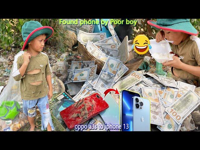 Restoring destroyed  phone(Found by Poor boy) How i Restore phone old oppo A3s to iphone 13