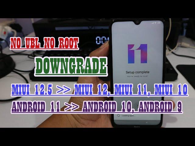 No UBL No Root Cara Downgrade MIUI 12.5 ke MIUI 12/MIUI 11/MIUI 10 Tested Redmi Note 8