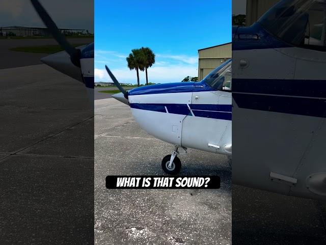 Cessna 172 Engine Noise #aviation #cessna172 #mechanic #shorts