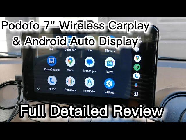 $100 Podofo 7" Wireless Carplay Display