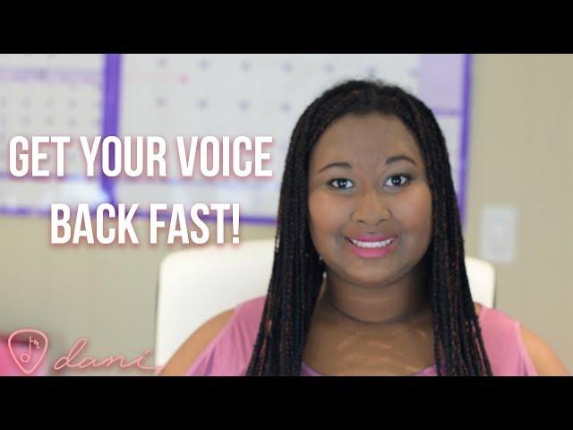 Lost Your Voice? 5 Quick Steps to Get Your Voice Back ASAP! ️