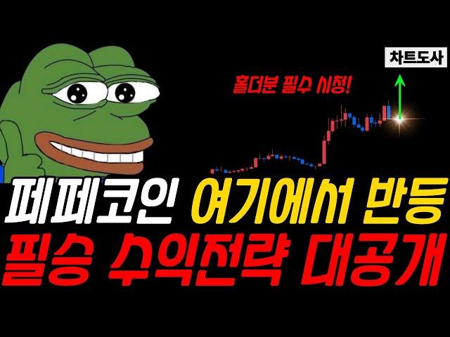 페페코인 여기에서 반등!!! 필승 수익전략 대공개!!