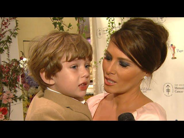 Hear Barron Trump Speak in RARE Childhood Interview! | ET Vault Unlocked