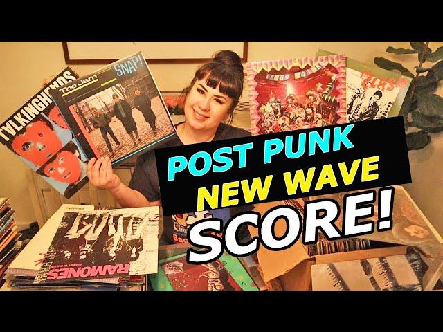 Let's go RECORD HUNTING! New Wave Post Punk Vinyl Record Collection Score Ramones - Talking Heads !