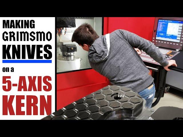 Making a Knife on one of the BEST 5-AXIS Machines