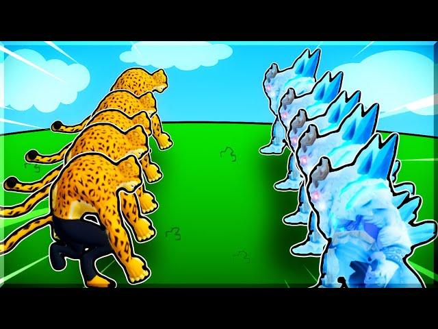 5 YETIS VS 5 LEOPARDS WHO WINS?