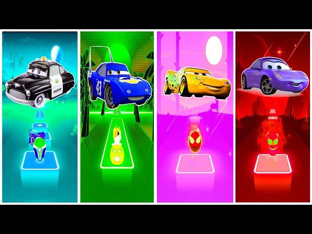 Cars battle of the strongest | Tiles Hop Edm Rush | MEGA MIX BATTLE