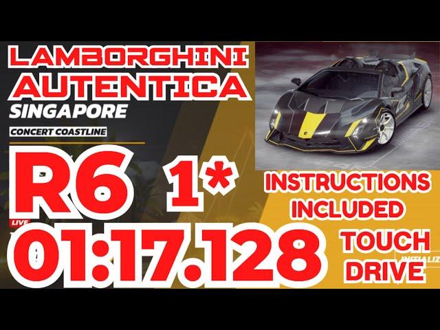 Asphalt UNITE - LAMBORGHINI AUTENTICA Grand Prix Round 6 | 1⭐ Touchdrive | Concert Coastline