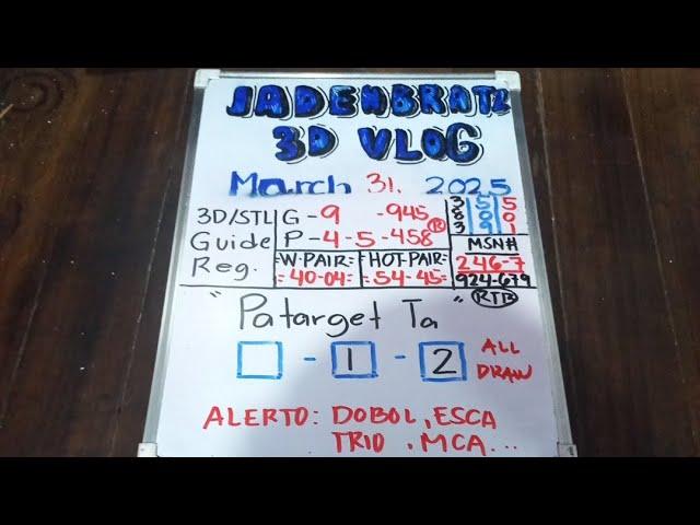 6HITS YESTERDAY.CONGRATS 383.509.501.TARGET.BEST SWERTRES GUIDE AND TIPS.MARCH 31,2025.ESCA.MCA