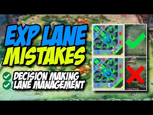 WORST EXP LANE MISTAKES || MOBILE LEGENDS GAME GUIDE