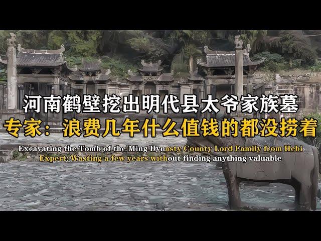 河南挖出明代縣太爺家族墓，挖幾年什么都沒撈著，專家：這是清官 #紀中百事 #古董 #開棺 #古墓 #考古發現