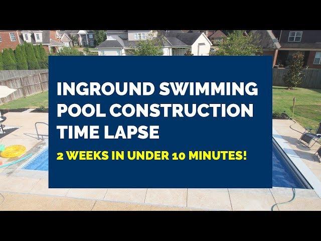 Inground Pool Construction Time Lapse: 16' X 32' Rectangle Pool with Automatic Cover