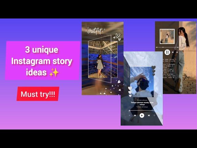 3 unique Instagram story idea | @Yurstype | #youtube #instagram #ideas #instastory #aesthetic