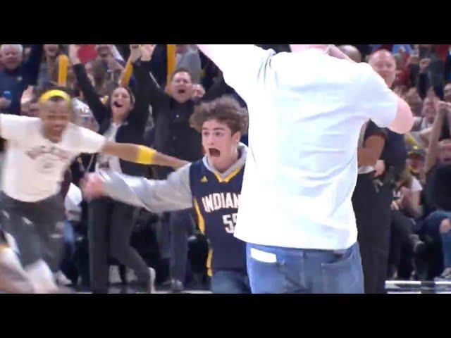 Kid At Pacers Game Nails Half-Court Shot To Win Free Chick-Fil-A For A Year