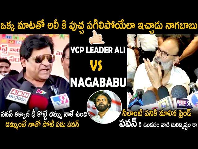 War Of The Words Between YSRCP Leader Ali vs Nagababu | Pawan Kalyan | Telugu Cinema Brother