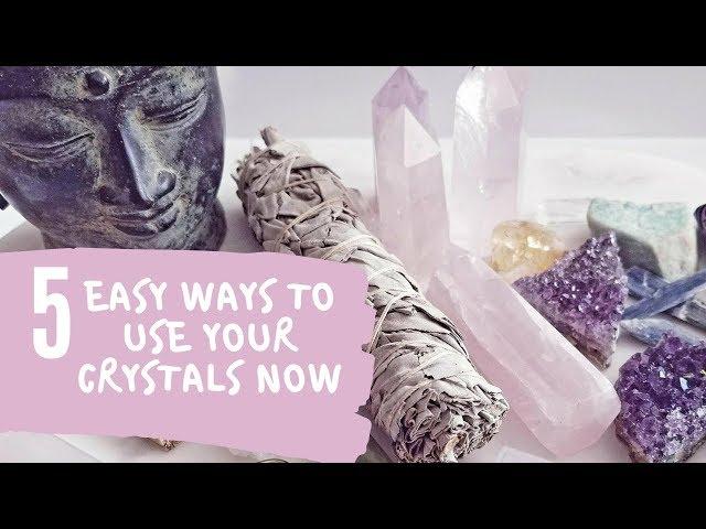 CRYSTALS FOR BEGINNERS | HOW TO USE YOUR CRYSTALS | 5 Easy Ways to Use Your Crystals Now!