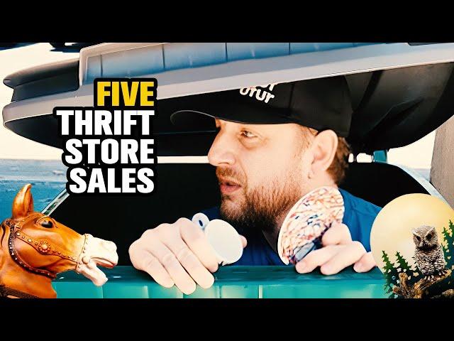 5 items sold from thrift stores worth over $50