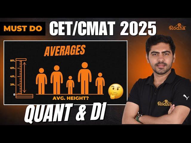 CET/CMAT 2025 I Averages I Quant MUST DO Questions I Apoorv Sir