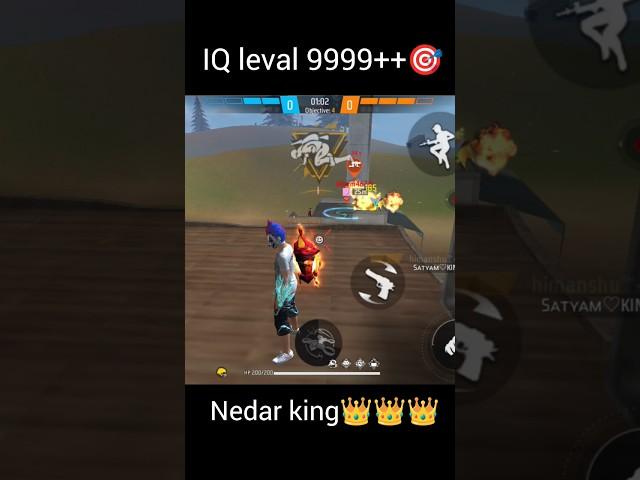 IQ Leval 9999++gameplay in free fire game 