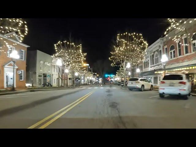 Anderson, South Carolina At Night 4K