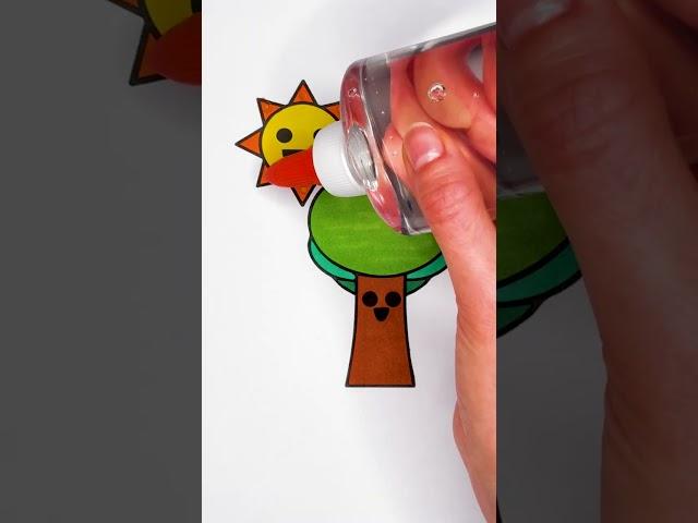 ️ Coloring Mr. Tree & Mr. Sun from Sprunki  #glitter #art #sprunki #color #trending