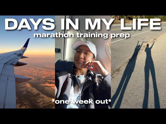 DAYS IN MY LIFE | One Week till NYC Marathon, Productive Days + How I Prep for Travel!