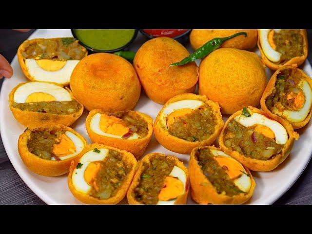 Anda Pakoda Popular Street Food | Iftar recipe | Ramadan Special Ande Aloo Pakoda