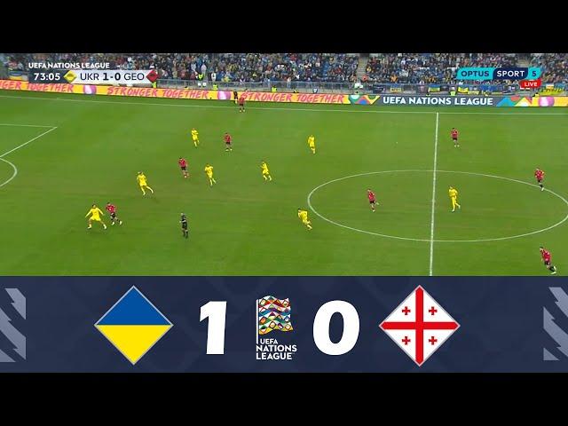 Украина – Грузии [1-0] | Лига наций УЕФА 2024/25 | Основные моменты матча!