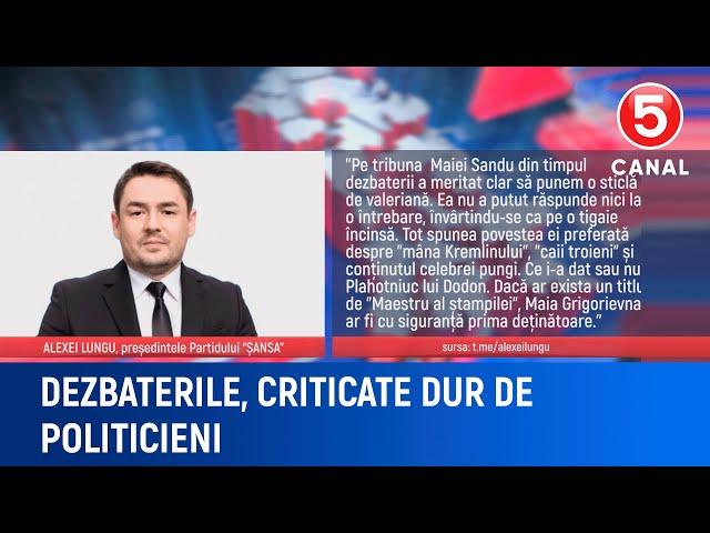 Dezbaterile, criticate dur de politicieni