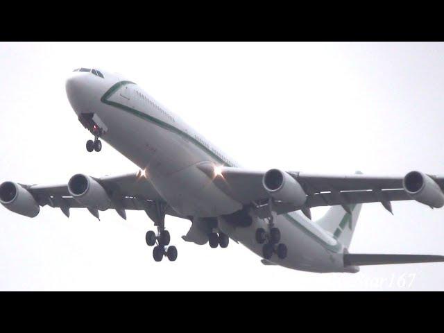 Air X Charter Airbus A340-300 (9H-BIG) takeoff from NRT/RJAA (Tokyo Narita) RWY 34L