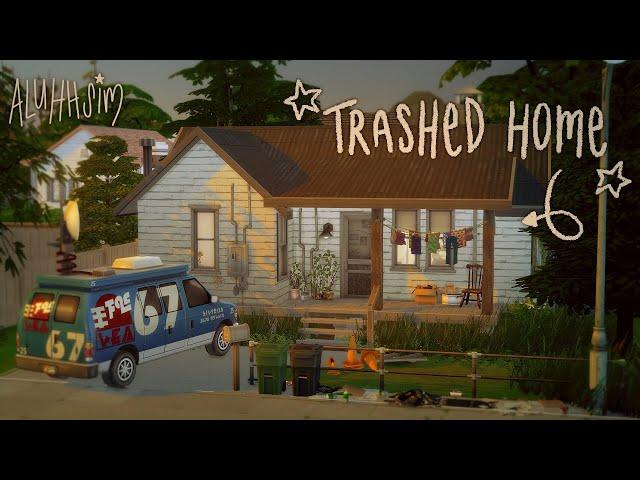 grungy family starter home the sims 4: speed build