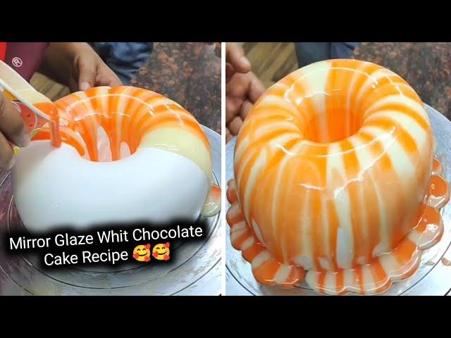 Mirror Glaze Whit Chocolate Cake | Mirror Glaze Cake Compilation | Simple and Easy Cake