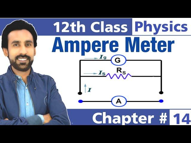 Ammeter - Conversion of Galvanometer into Ammeter | Physics 12th -Chapter 14 | The Base Academy