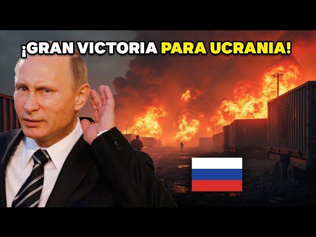 ¡CRISIS SIN PRECEDENTES! Ucrania destruye el corazón logístico del ejército ruso.