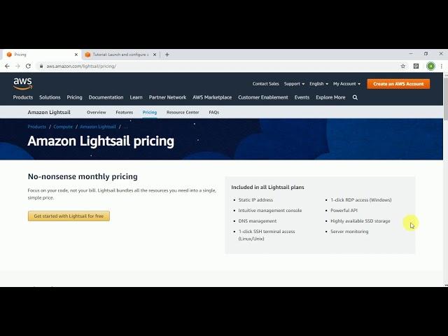 Amazon Lightsail  Virtual servers, storage, databases, and networking for a low, predictable price.