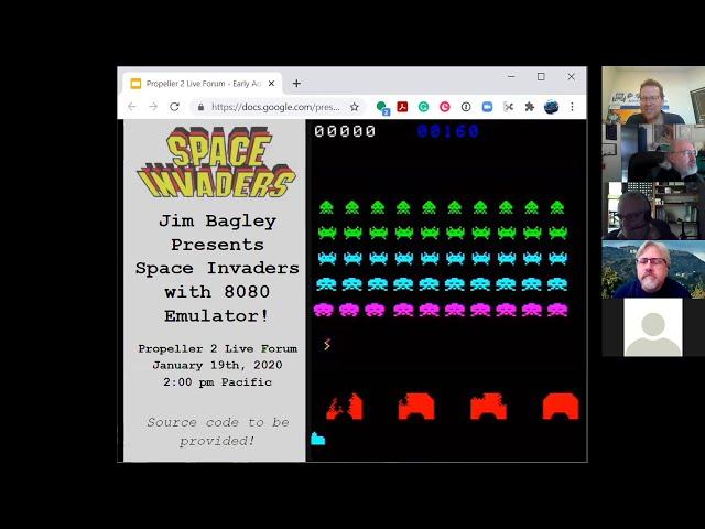 Propeller 2 Live Forum: Space Invaders with Jim Bagley