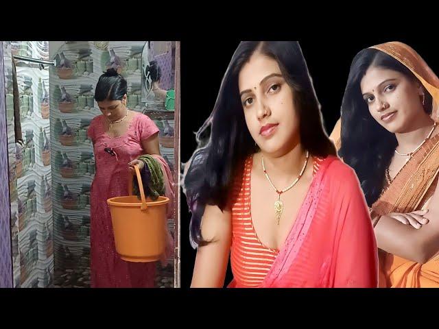 bathing vlogs आज मे स्नान करके हुई तैयार पार्टी में जाने के लिए ananya vlogs Stylish saree look